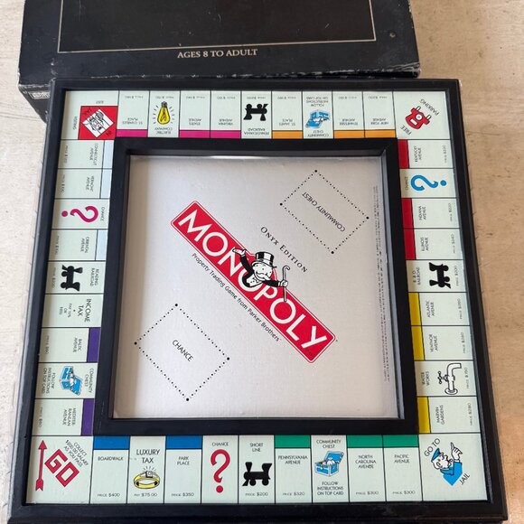 Monopoly Onyx Deluxe Edition (Limited Edition / Rare)  -- Complete Set - Picture 3 of 7